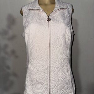 Dennis Basso Cream Vest